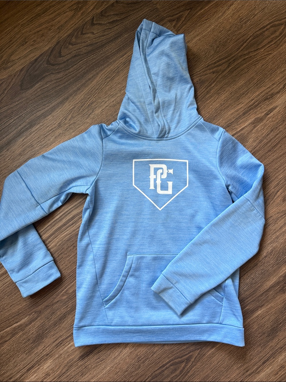 Perfect Game Kids Light Blue Hooded Pullover Sweatshirt